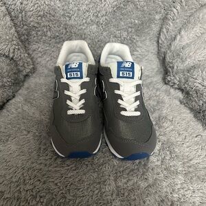 New Balance Kids' Gray and Blue Sneakers